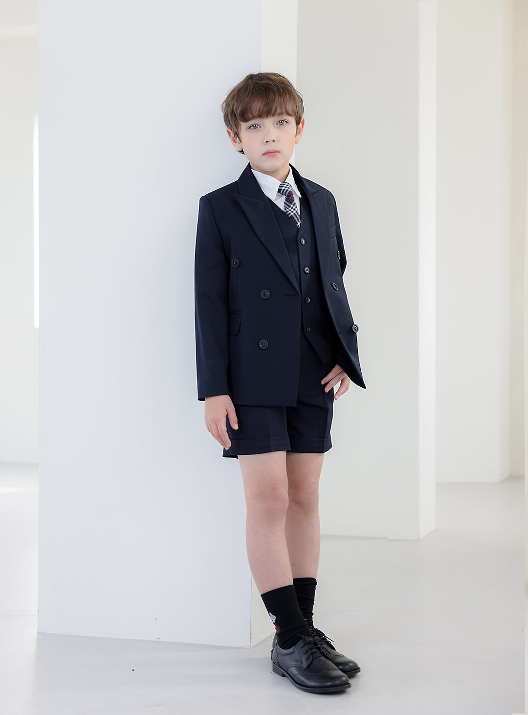 子供スーツ|キッズ向けフォーマルスーツならレオネイビーダブル 