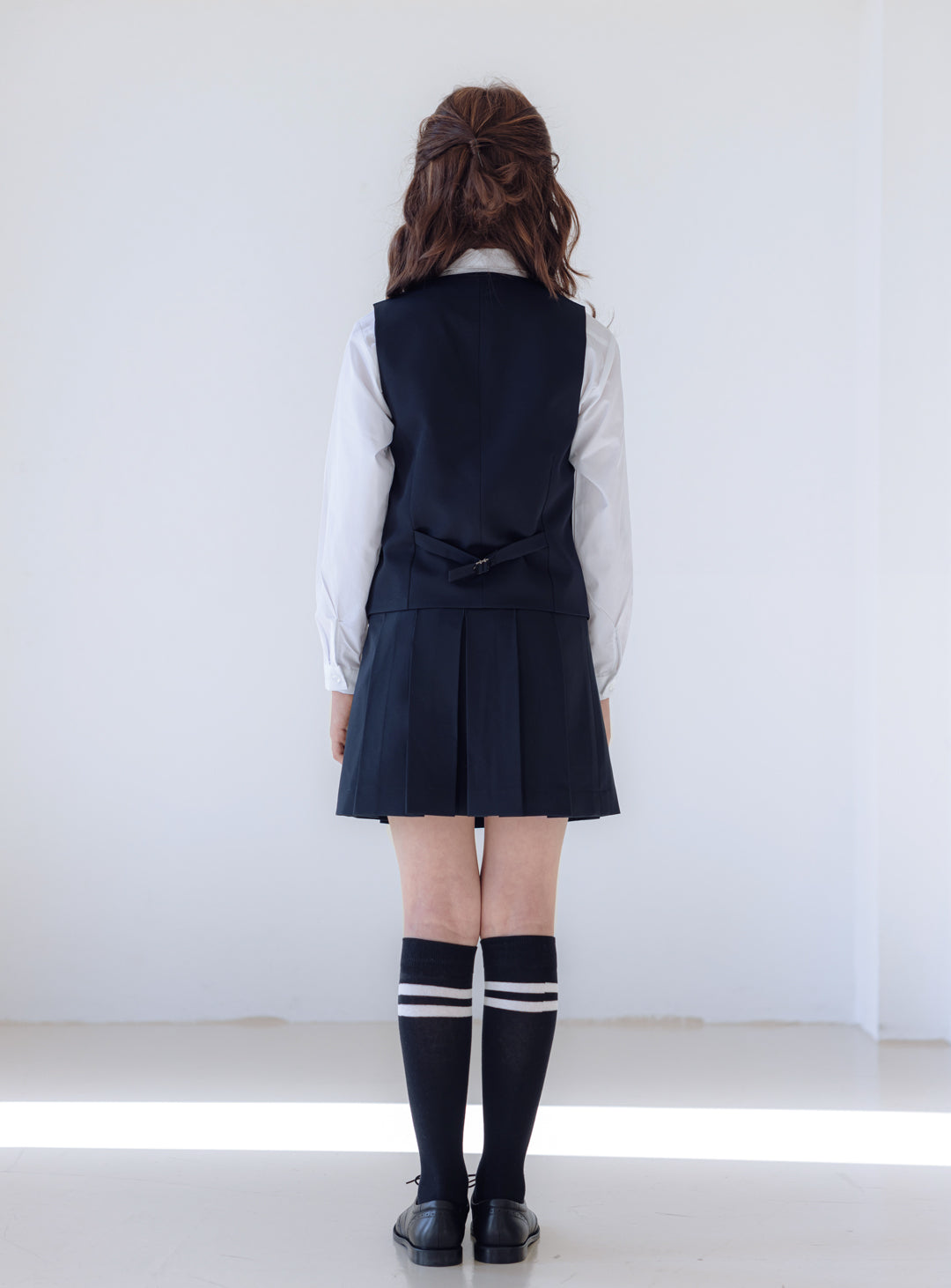 Navy Vest + Skirt 2 Piece Set (Vest, Skirt)