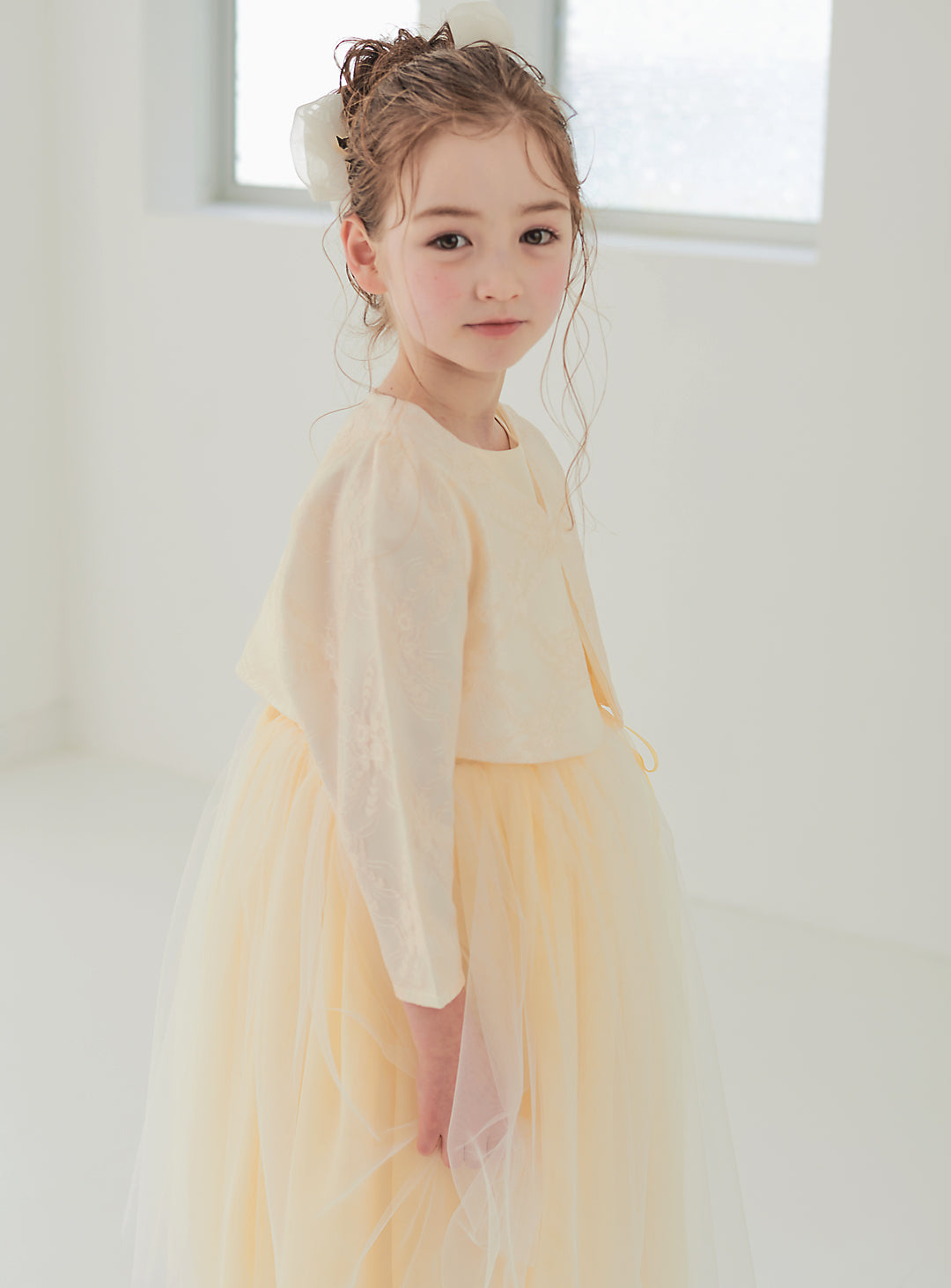 子供ドレス発表会・結婚式・おしゃれなDRESCCOのキャサリンブーケコサージュイエロードレスの画像17