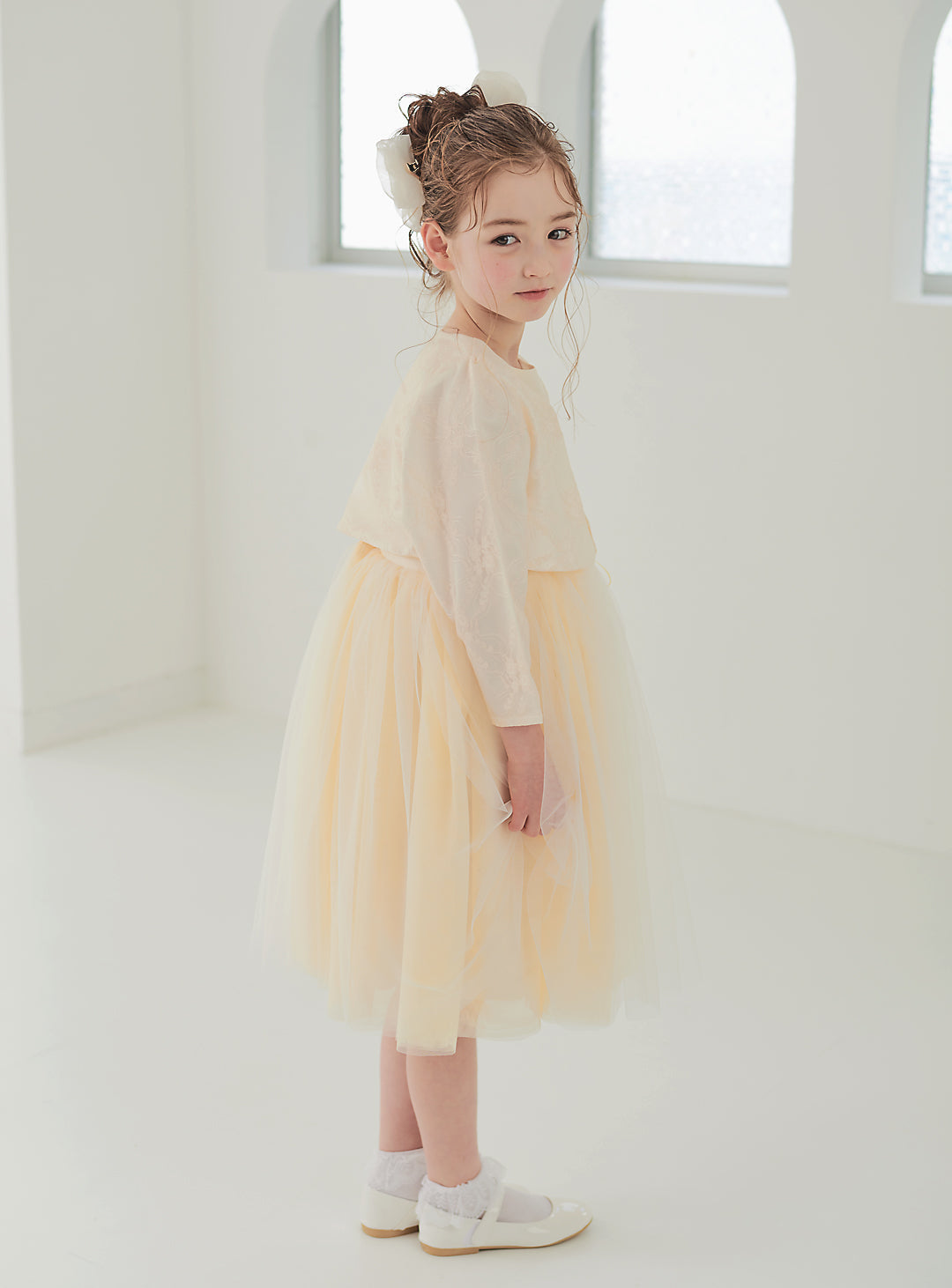 子供ドレス発表会・結婚式・おしゃれなDRESCCOのキャサリンブーケコサージュイエロードレスの画像18
