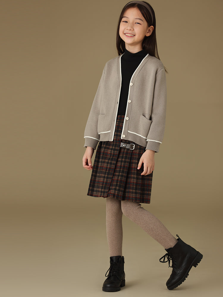 子どもおしゃれ着・スマートカジュアル COCO MODERNのK230 - Vネックニットカーディガンの画像(1)