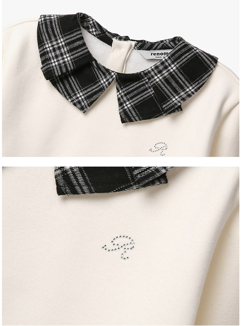 [renoma KIDS] チェックカラースウェットシャツ