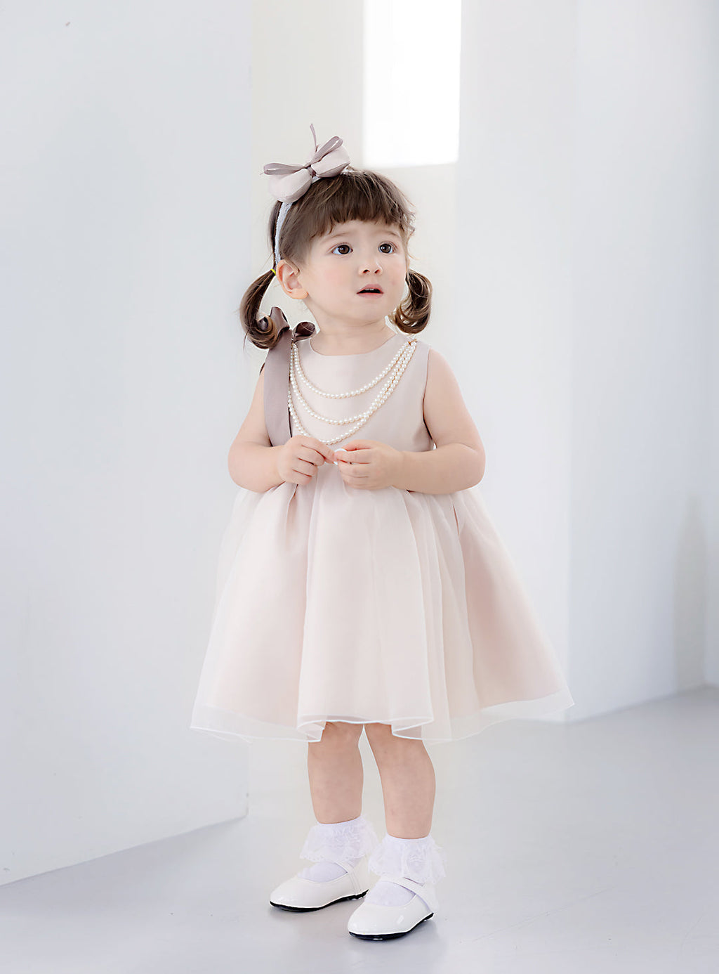 ベビー・ヘラゴールドピンクドレス | DRESCCO 