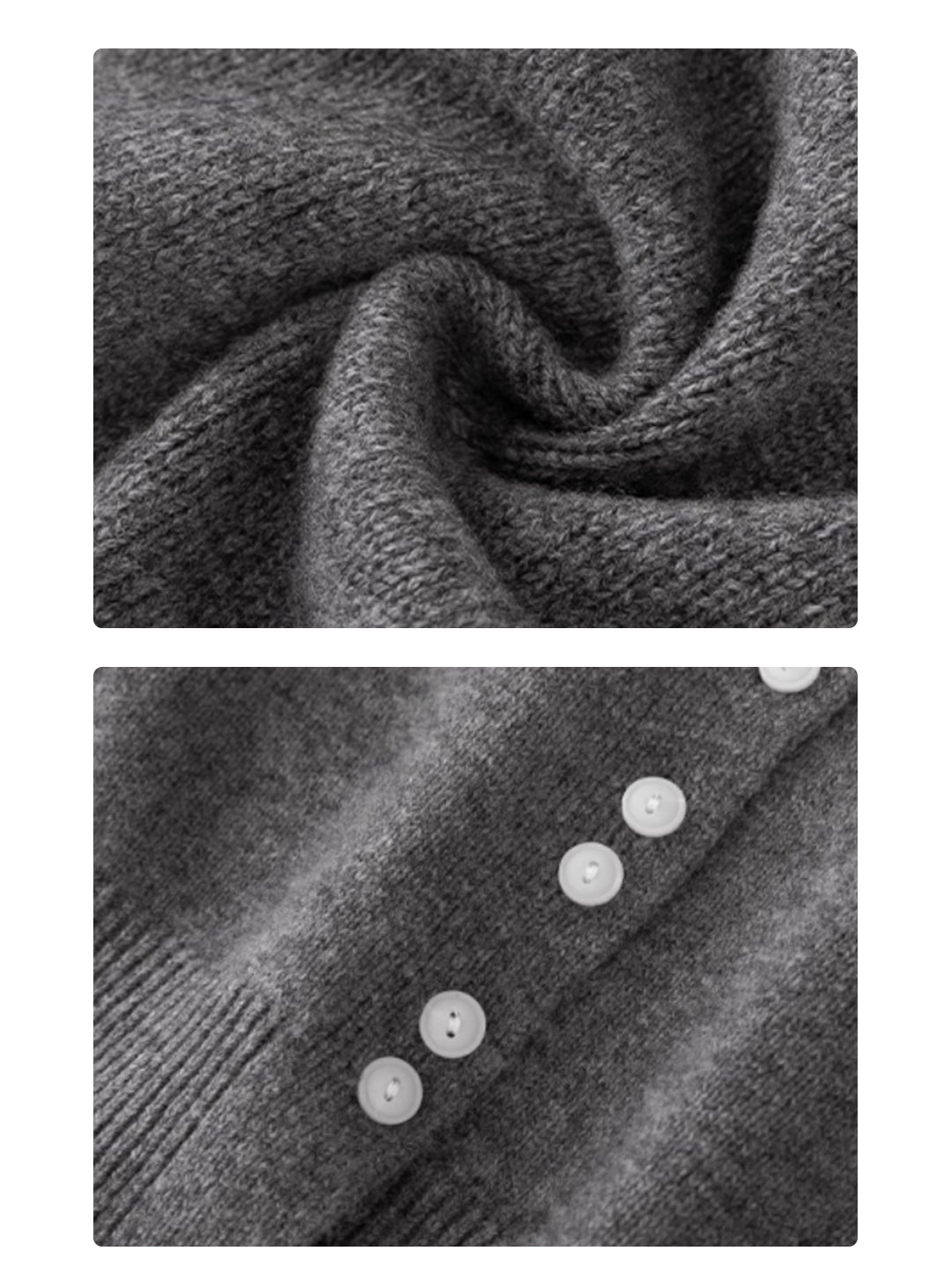 ウールホワイトカラーセーター