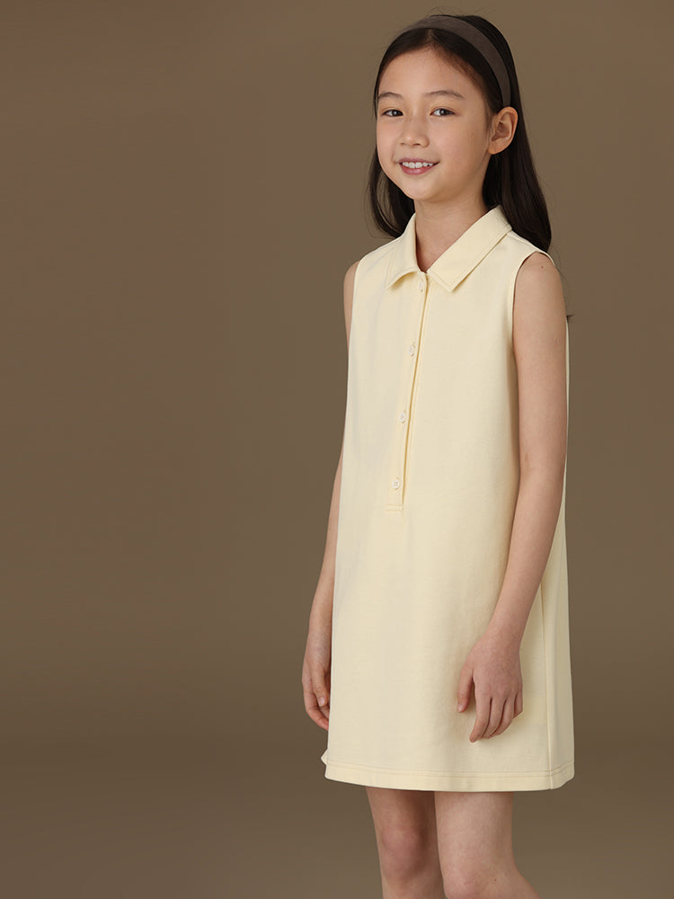 K3020 - Sleeveless polo dress