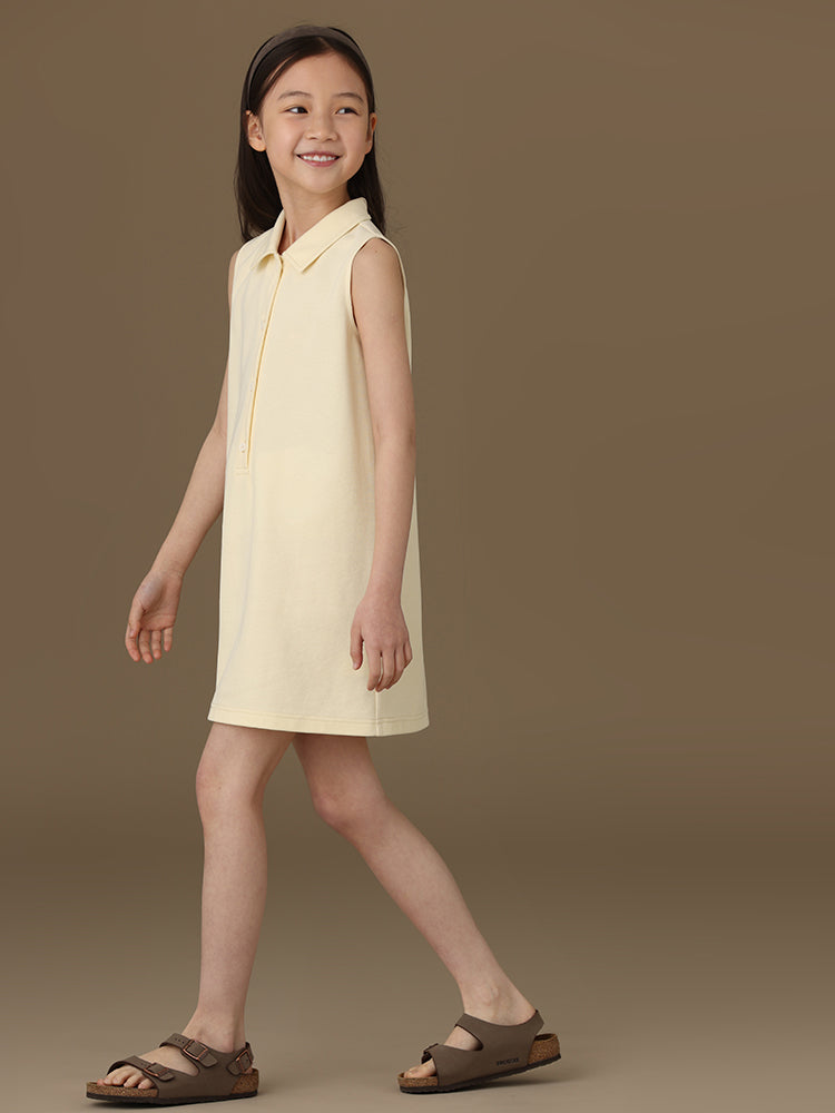 K3020 - Sleeveless polo dress