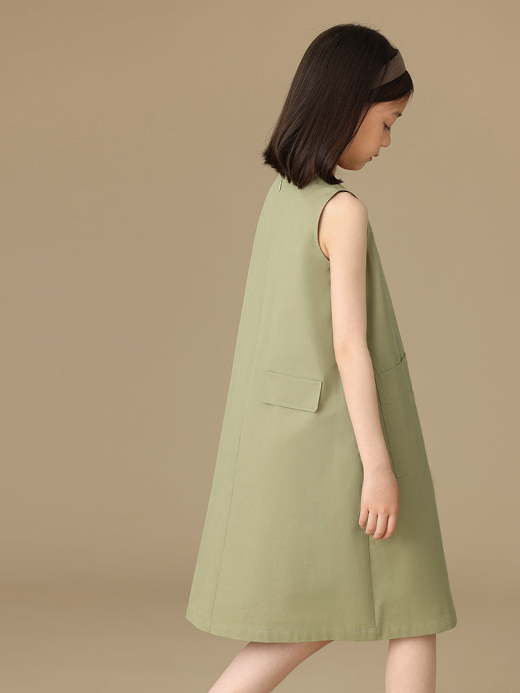 K6003 - Cargo sleeveless dress