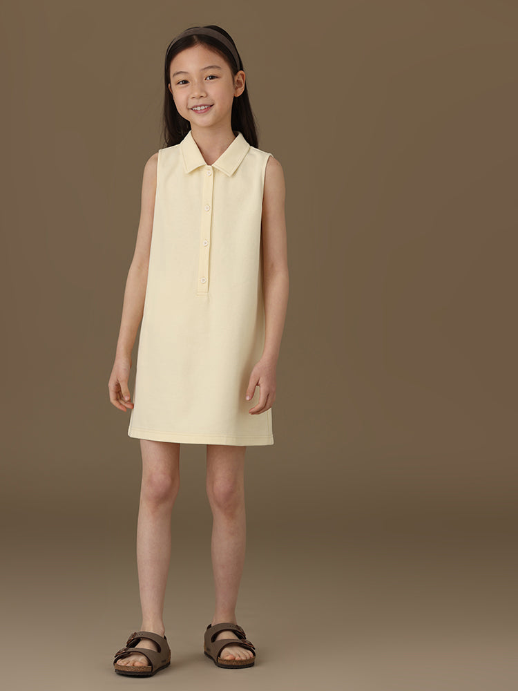 K3020 - Sleeveless polo dress