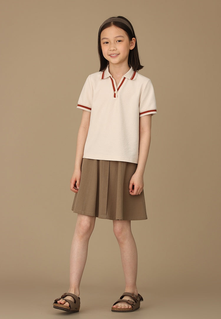 K5030 - Brown A-line skirt with pockets