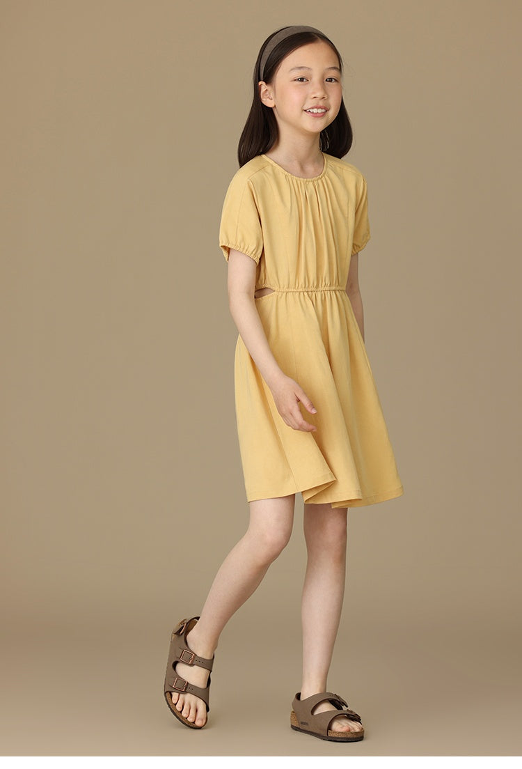 K6004 - Lyocell waist cut-out dress