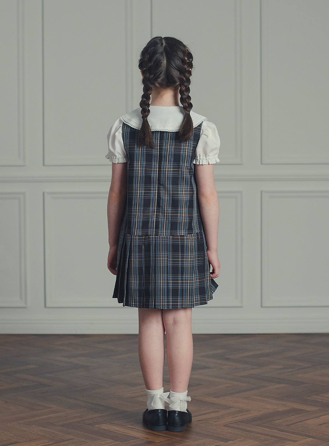 アメリアチャコールウール混ジャケット＋ワンピースセット