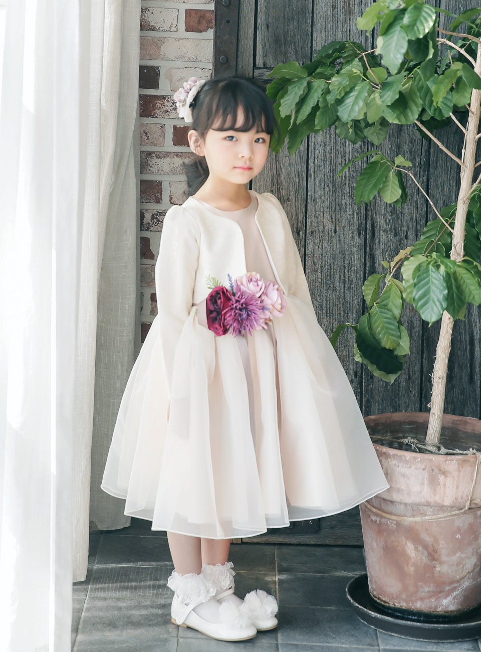 子供ドレス発表会・結婚式・おしゃれなDRESCCOのビーナスブーケコサージュドレスの画像7