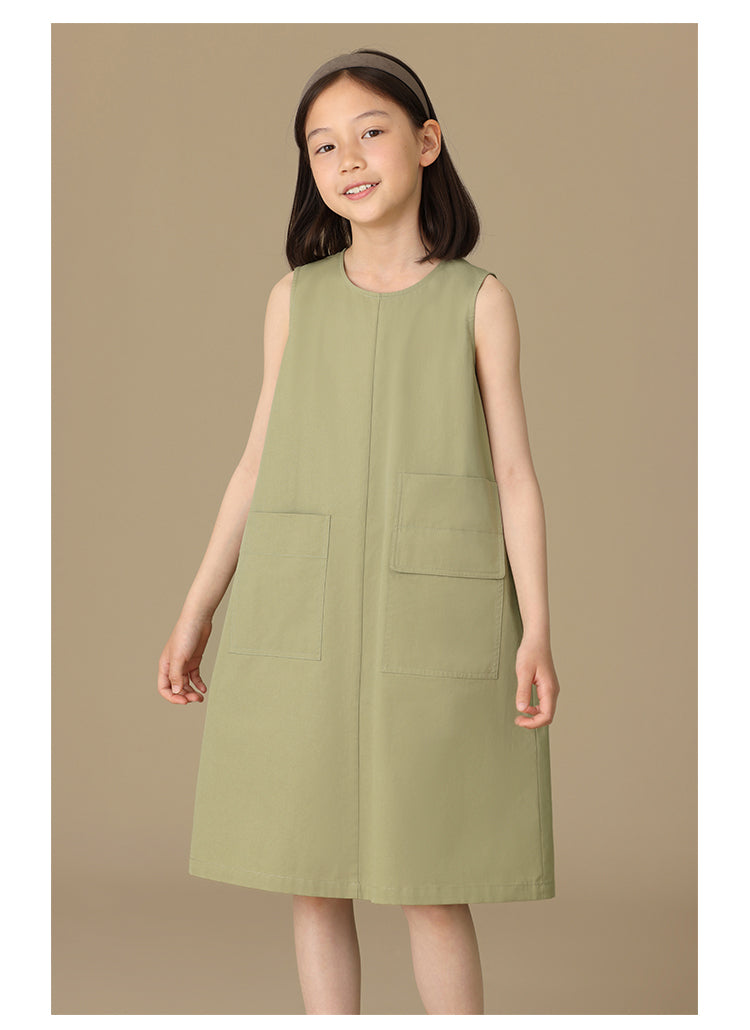 K6003 - Cargo sleeveless dress