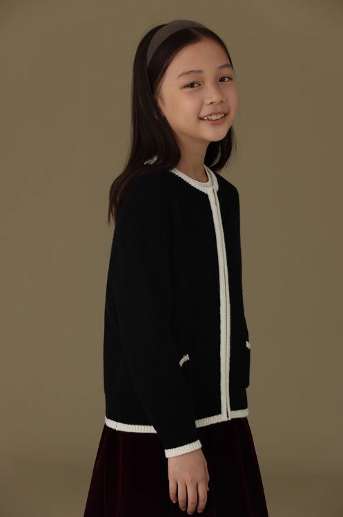 K12067 - Rib cardigan with zipper