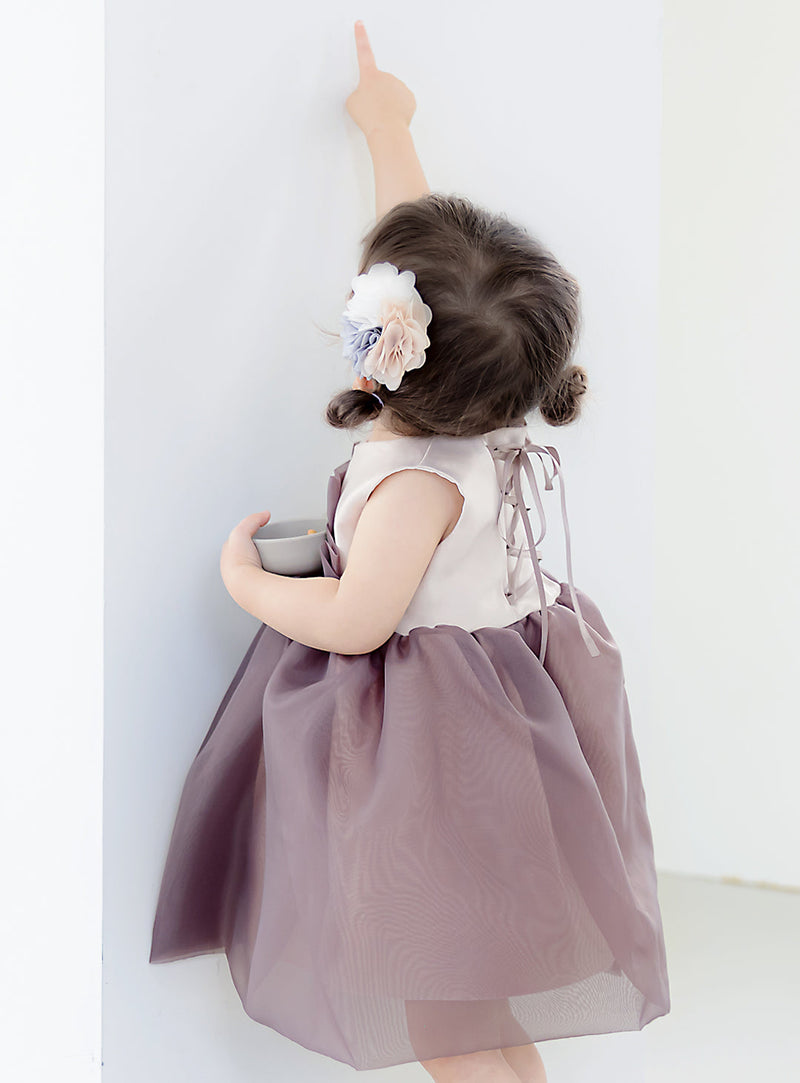 子供ドレス発表会・結婚式・おしゃれなDRESCCOのベビー・スカジブラウンドレスの画像10