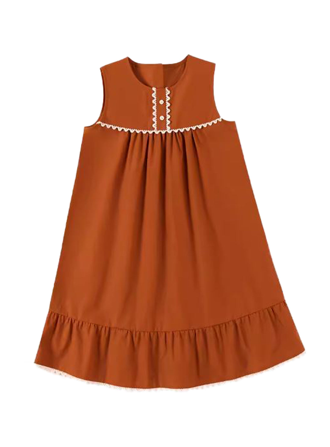 K40702 - Terracotta lace dress