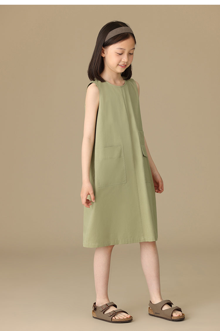 K6003 - Cargo sleeveless dress