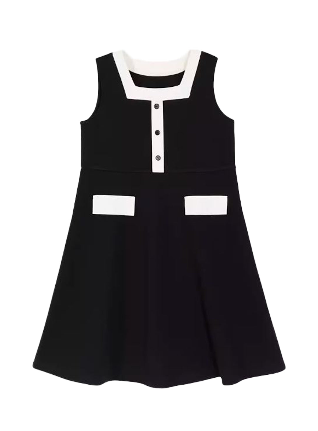 K31803 - Monochrome modern style dress