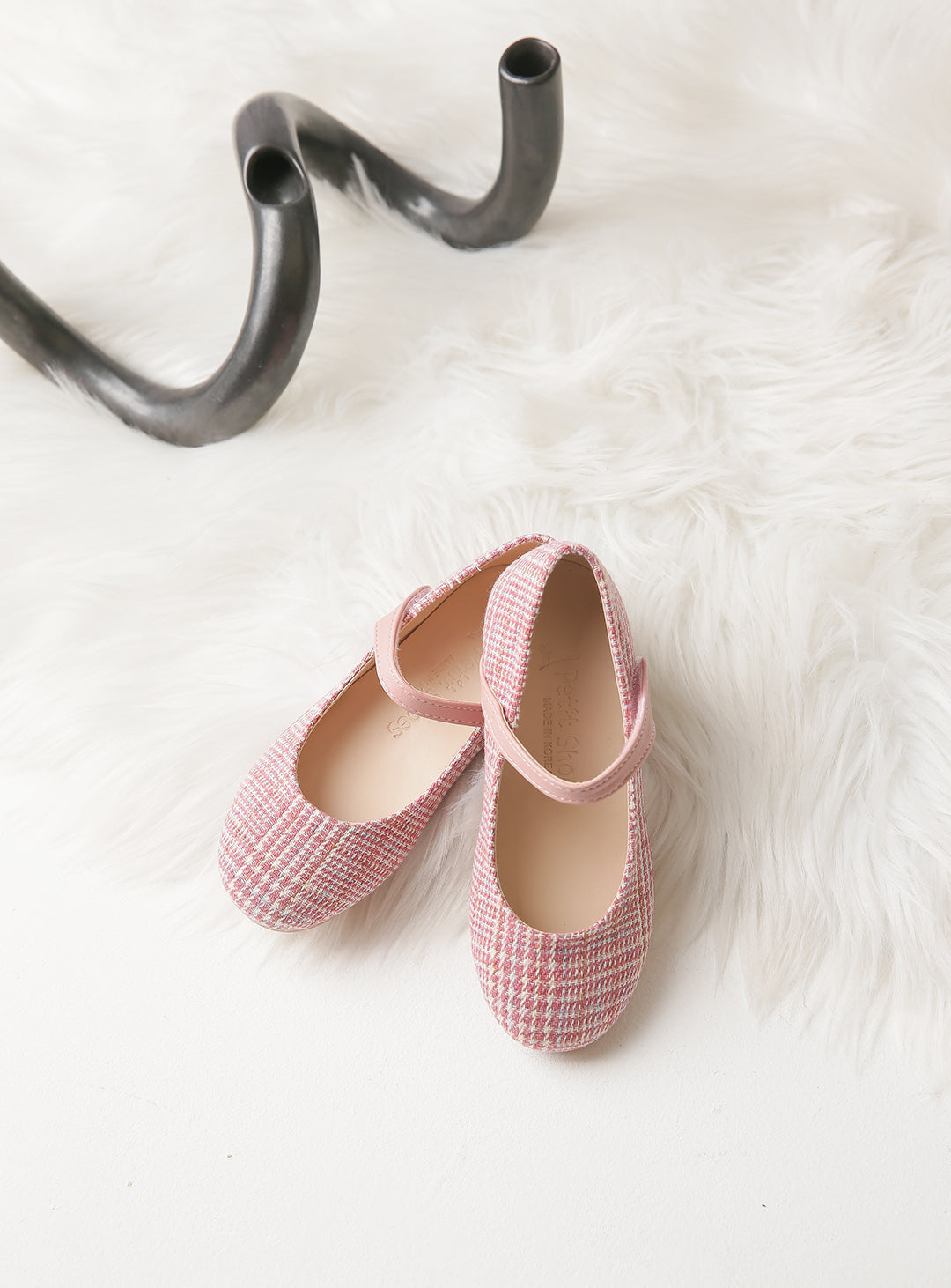 Plaid Tweed Shoes (16cm-21cm)