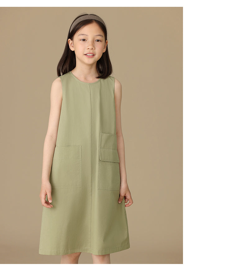 K6003 - Cargo sleeveless dress