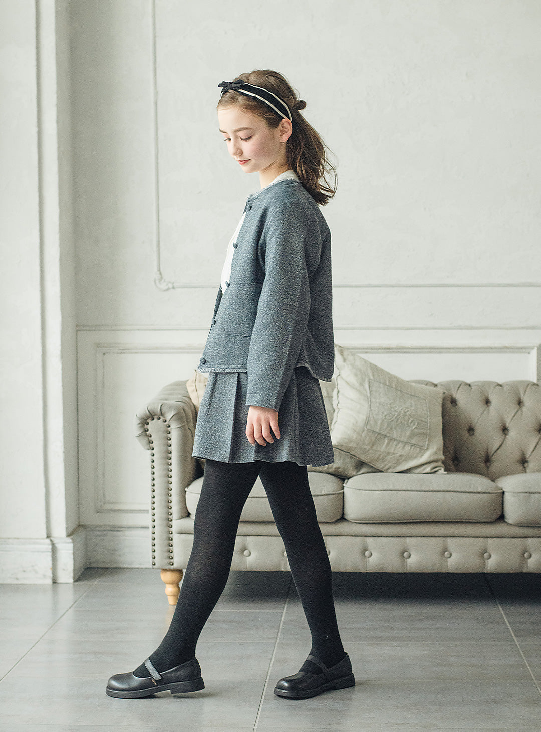 フリンジブレザー＆フレアスカートセットアップ