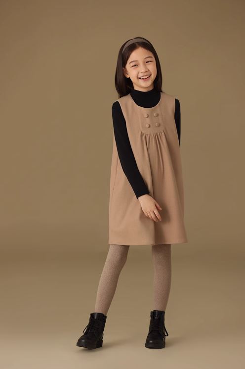 K12066 - Smoky pink warm sleeveless dress