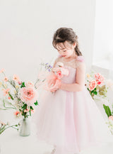 子供ドレス発表会・結婚式・おしゃれなDRESCCOのマグノリアフラワーピンクバイオレットドレスの画像16