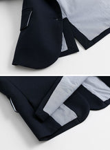 K6059 - 深蓝色单排扣儿童夹克