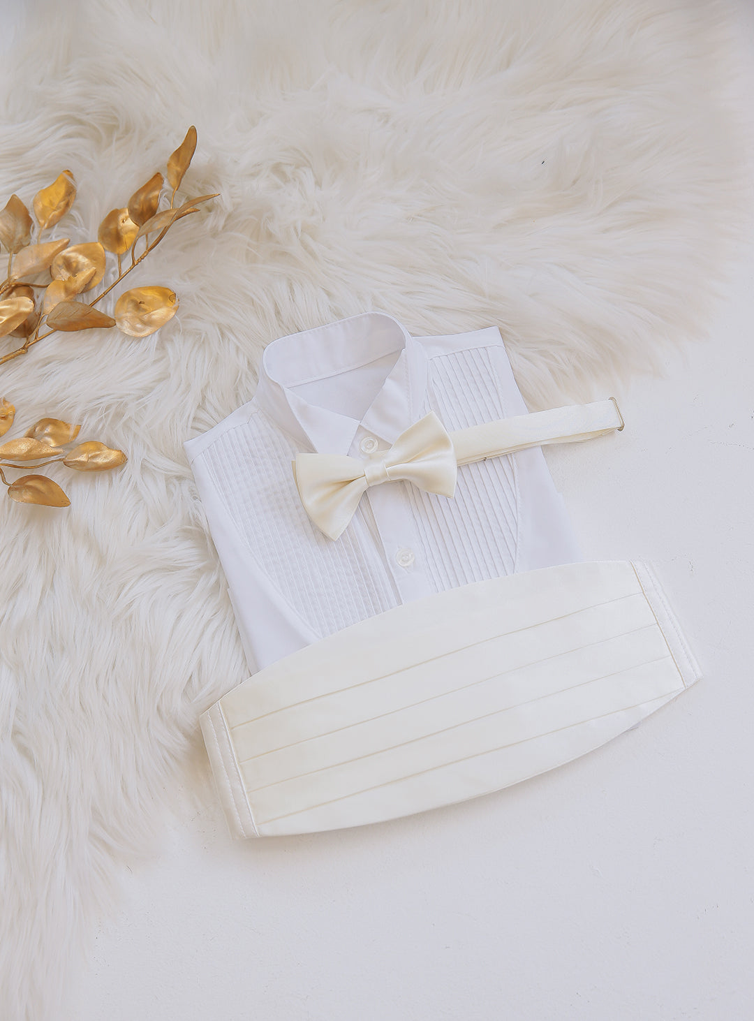 Cummerbund & Bow Tie Set (Ivory)