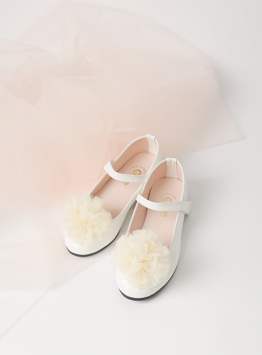 Ivory Corsage Alice Enamel Shoes (12cm-23cm)