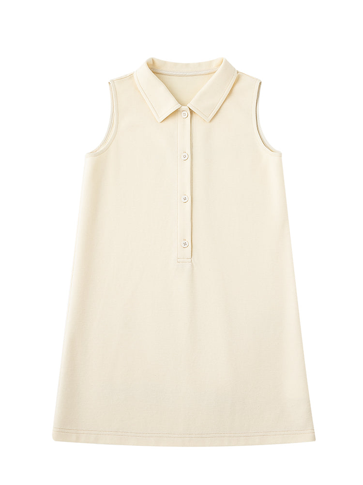 K3020 - Sleeveless polo dress