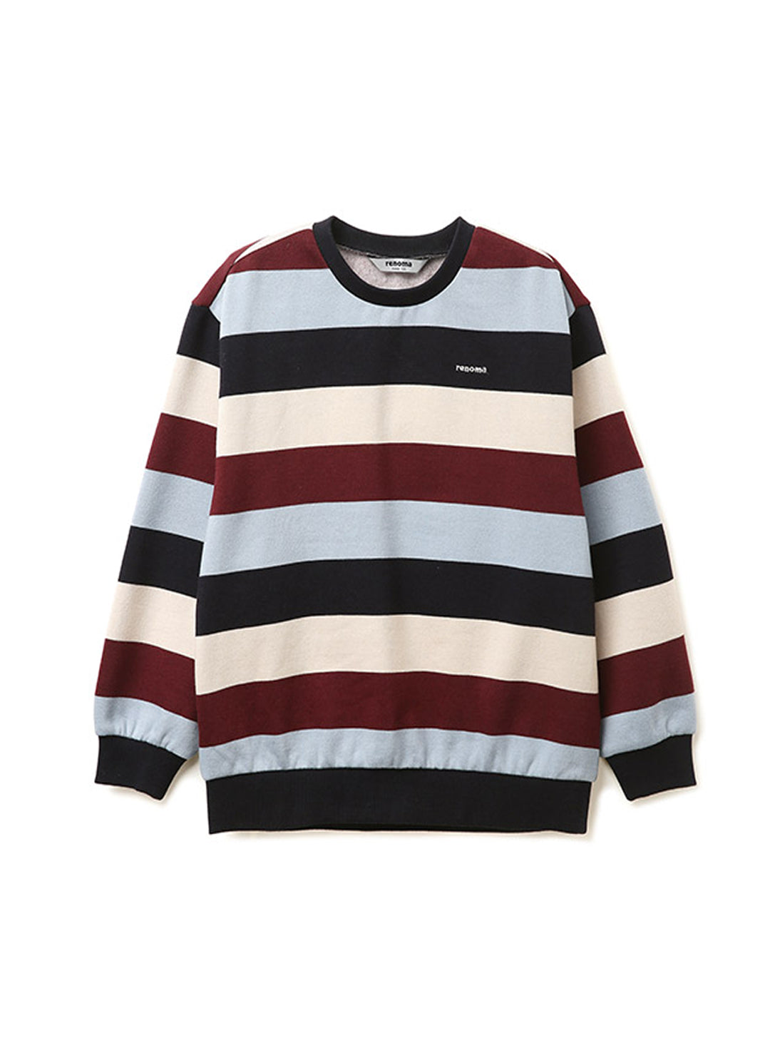 [renoma KIDS] Rainbow Stripe Yarn-dyed Sweatshirt