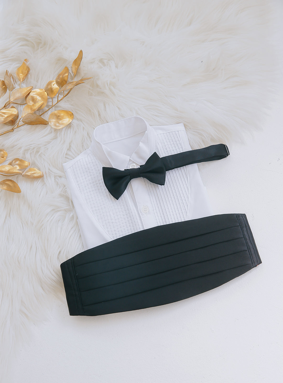 Cummerbund & Bow Tie Set (Black)