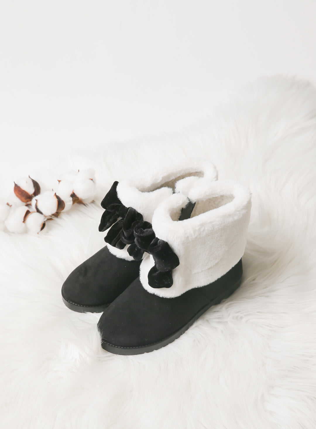 Short boots with suede fur (15cm-20cm)