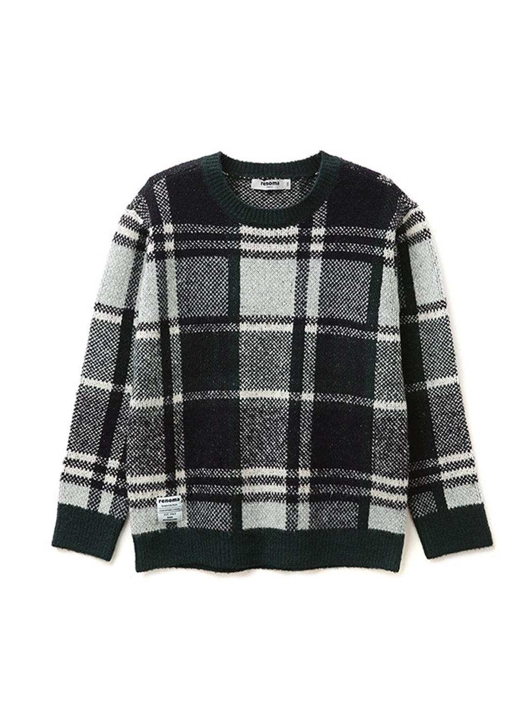 [renoma KIDS] Teal Green Check Sweater