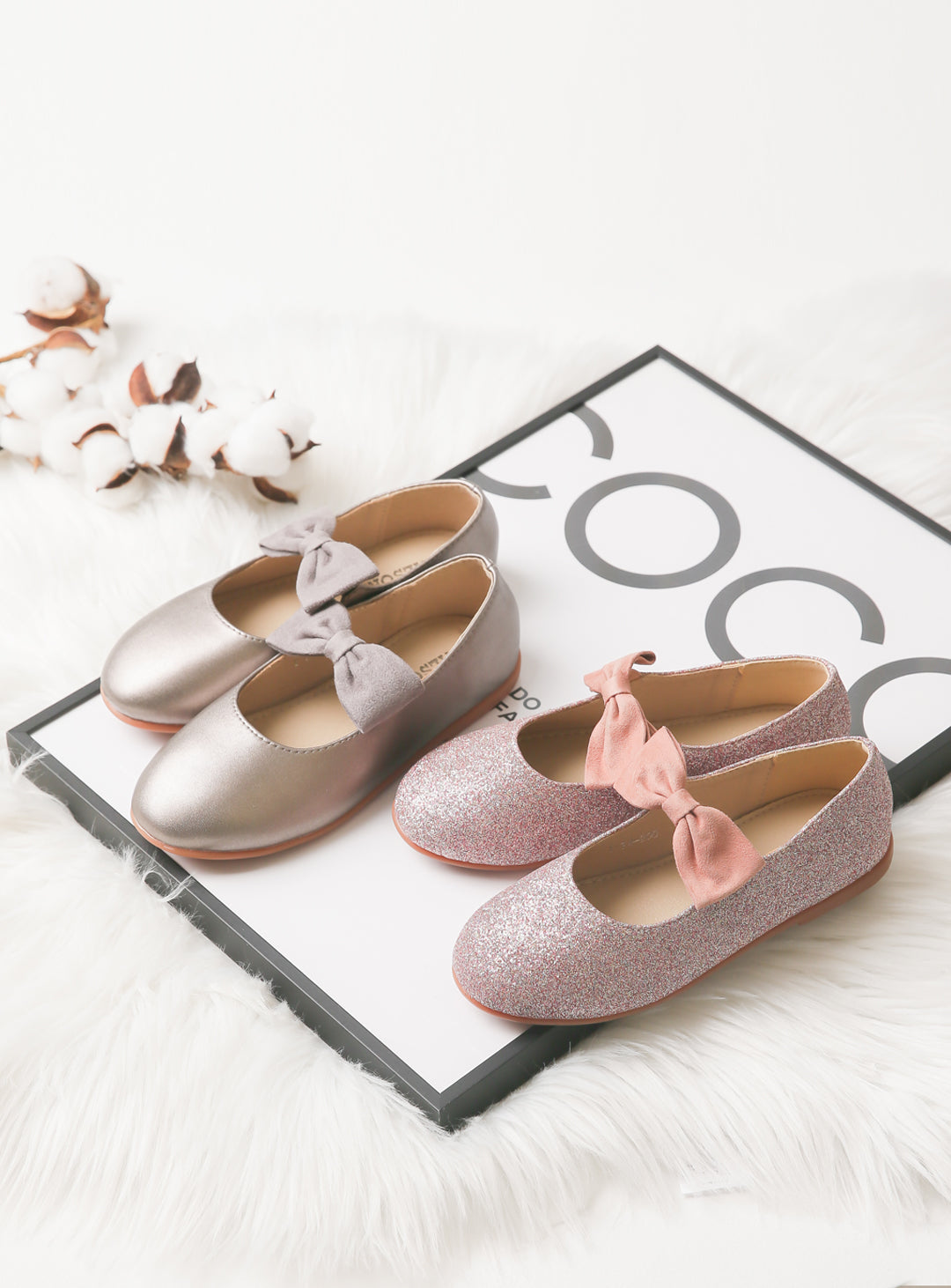 Toe shoes with ribbon elastic (13cm-20cm)