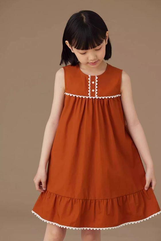 K40702 - Terracotta lace dress