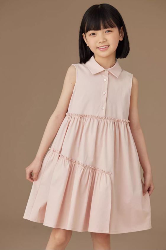 K40701 - Petal pink summer cole dress