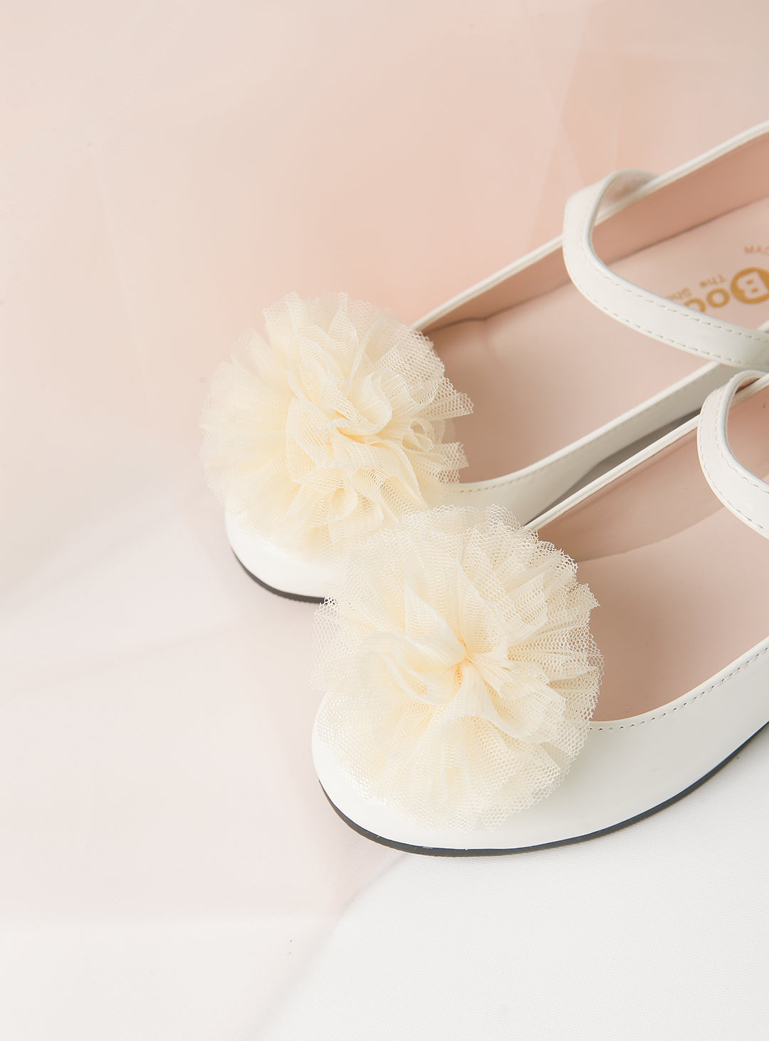 Ivory Corsage Alice Enamel Shoes (12cm-23cm)