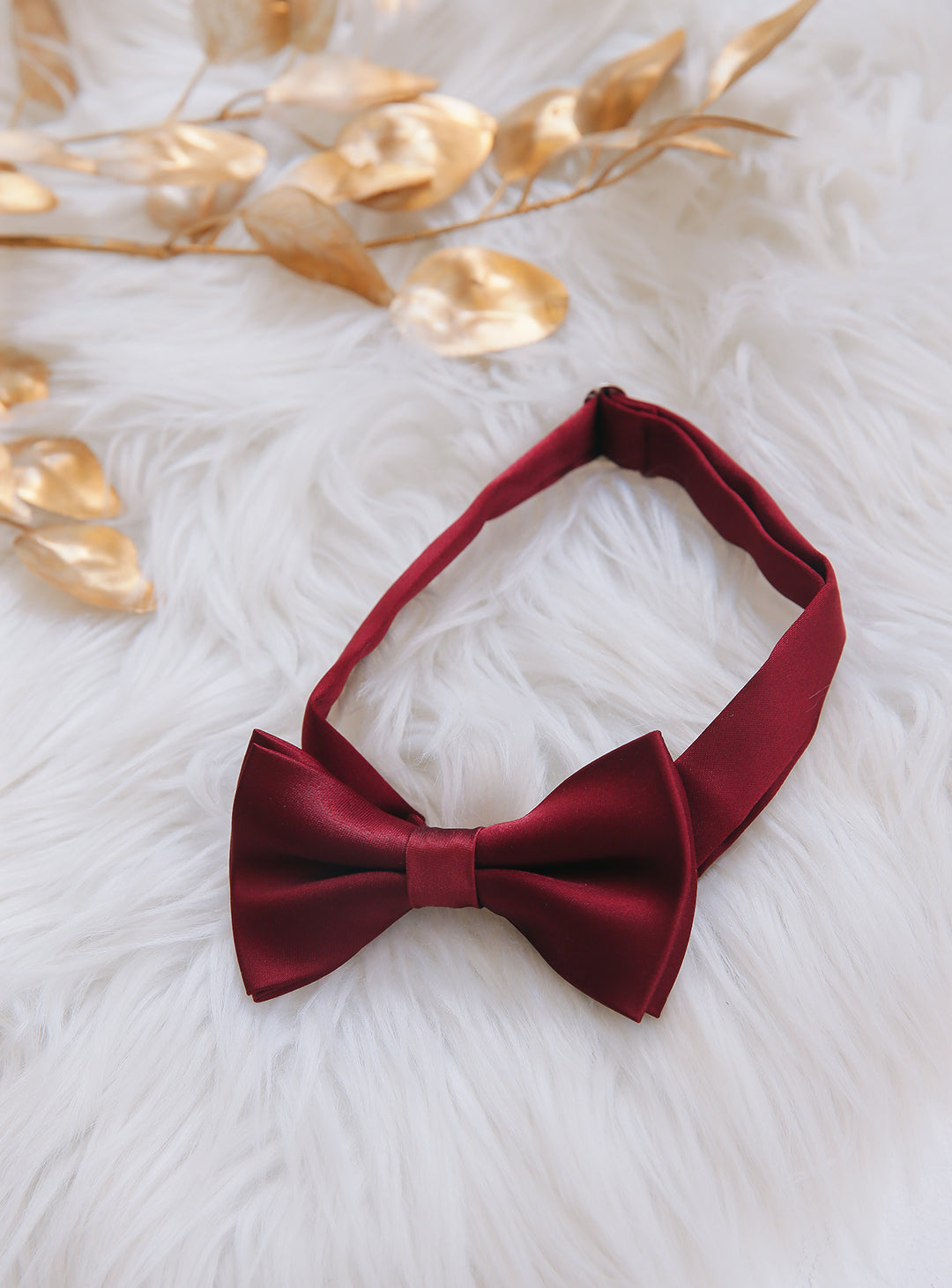 Kammer band and bow tie set (wine red)