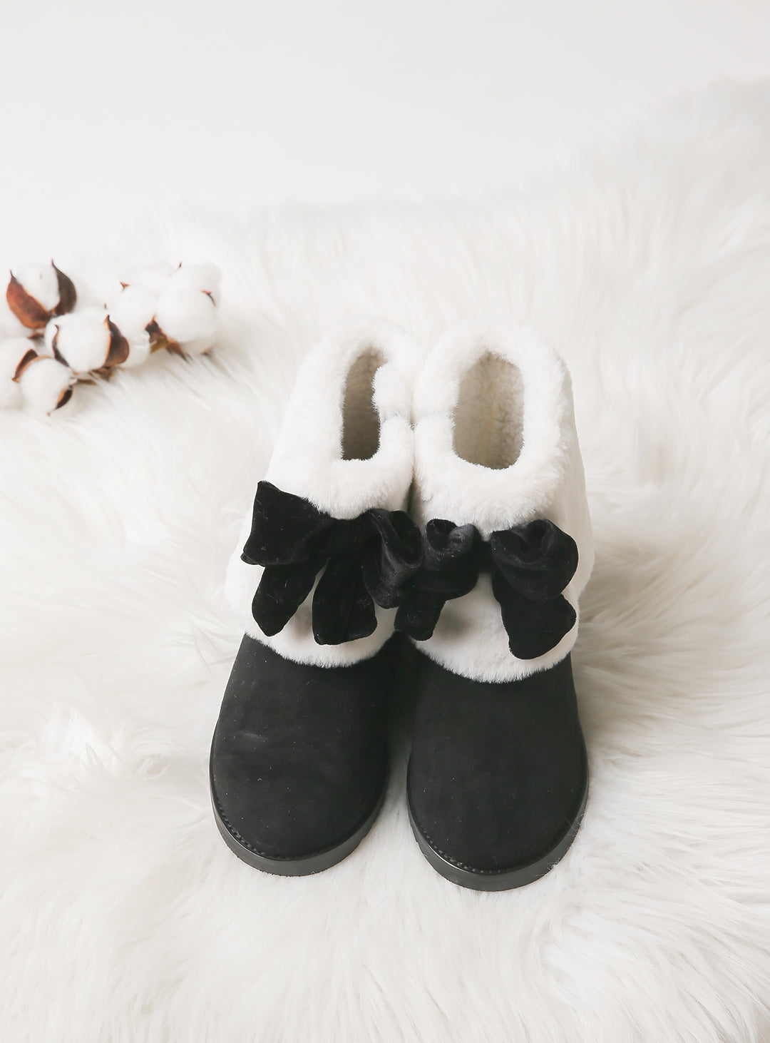 Short boots with suede fur (15cm-20cm)