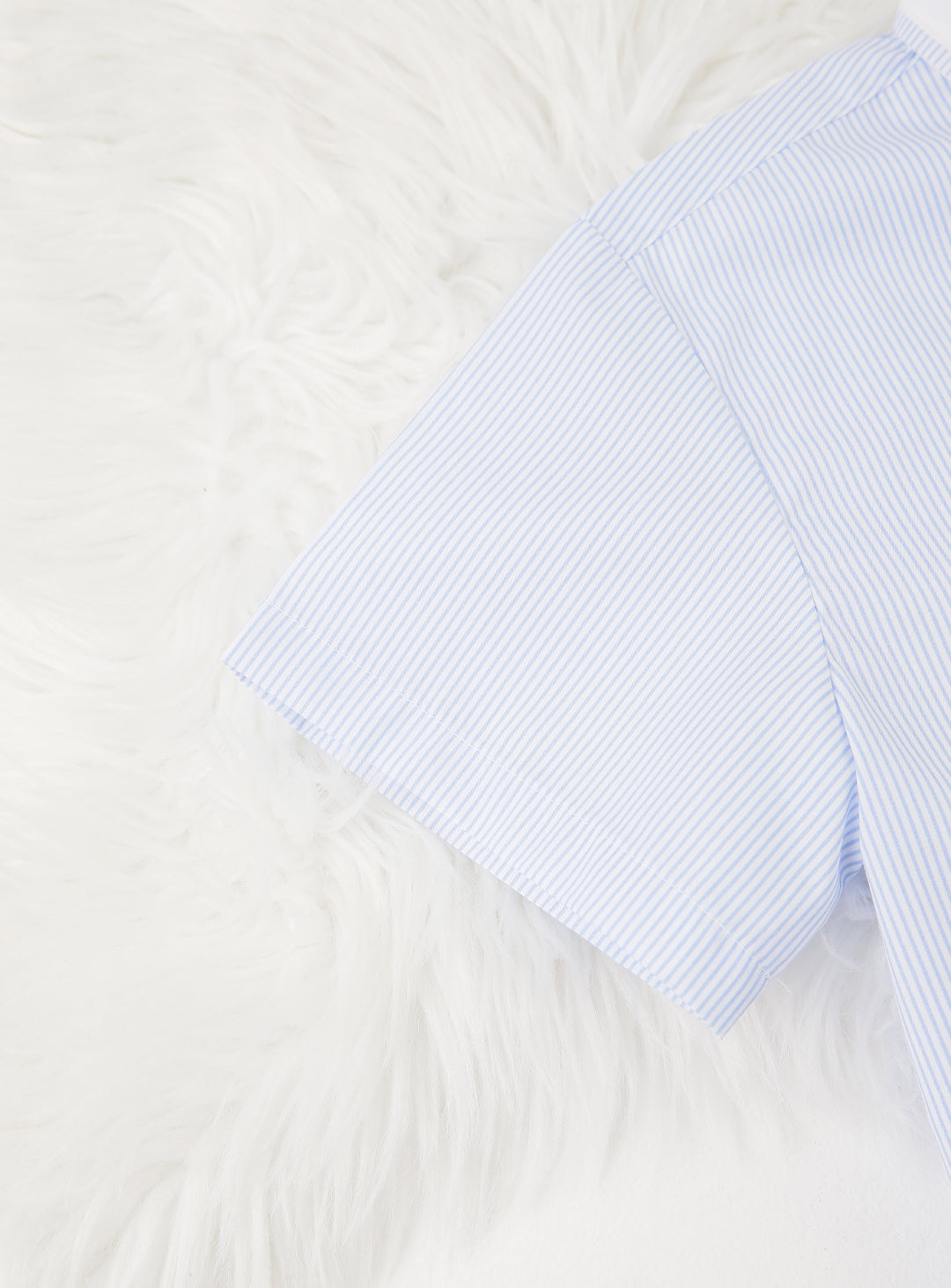 Lowell striped blue short sleeve shirt