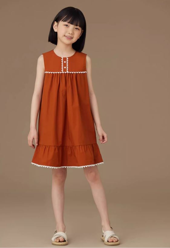 K40702 - Terracotta lace dress