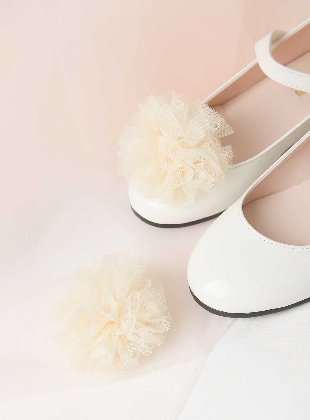 Ivory Corsage Alice Enamel Shoes (12cm-23cm)