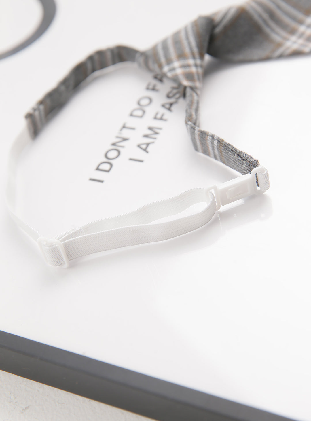 メローグレーチェック柄ネクタイ