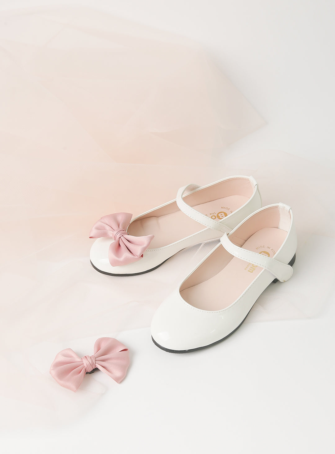 Pink Ribbon Alice Enamel Shoes (12cm-23cm)