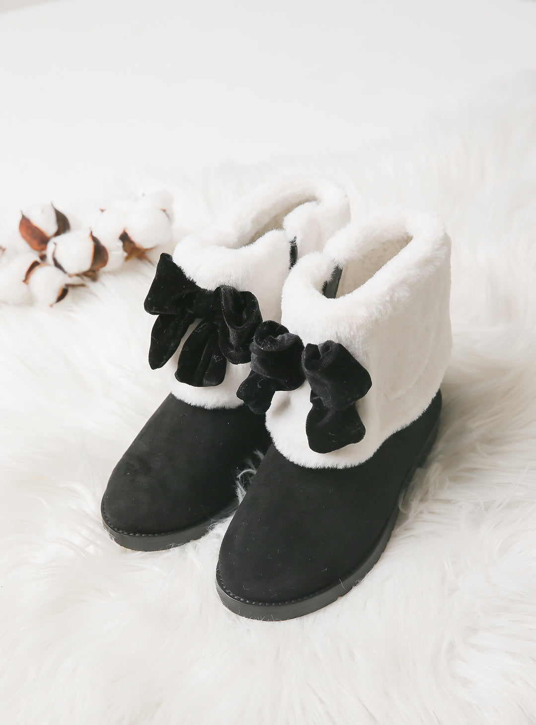 Short boots with suede fur (15cm-20cm)