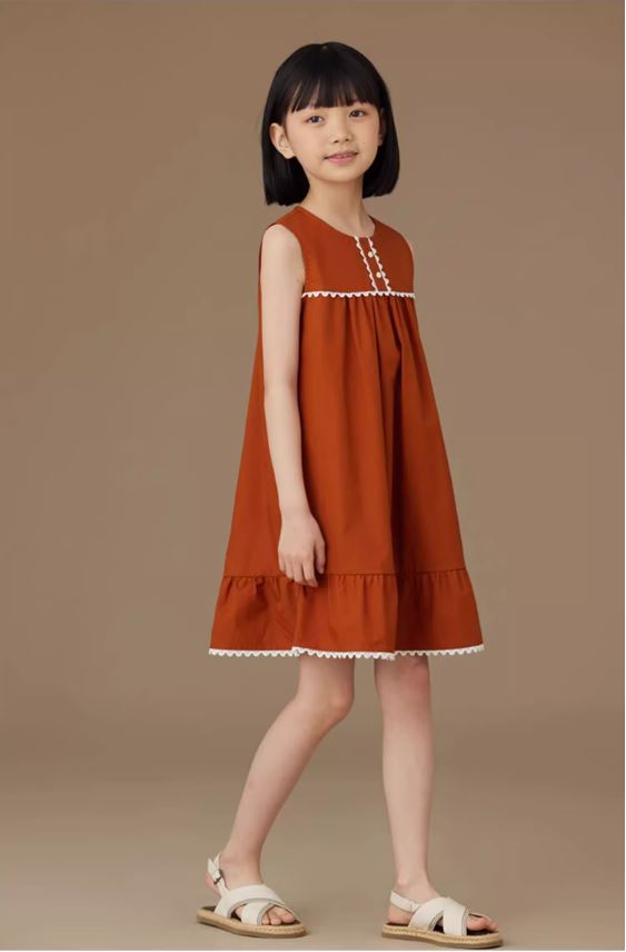 K40702 - Terracotta lace dress