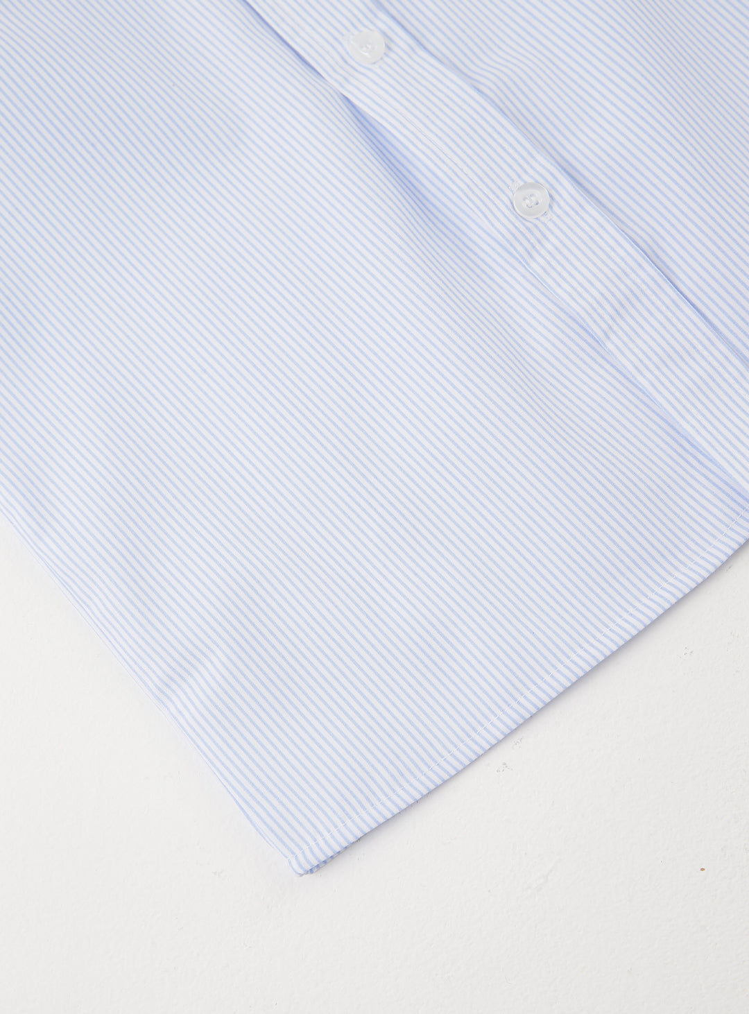 Lowell striped blue short sleeve shirt