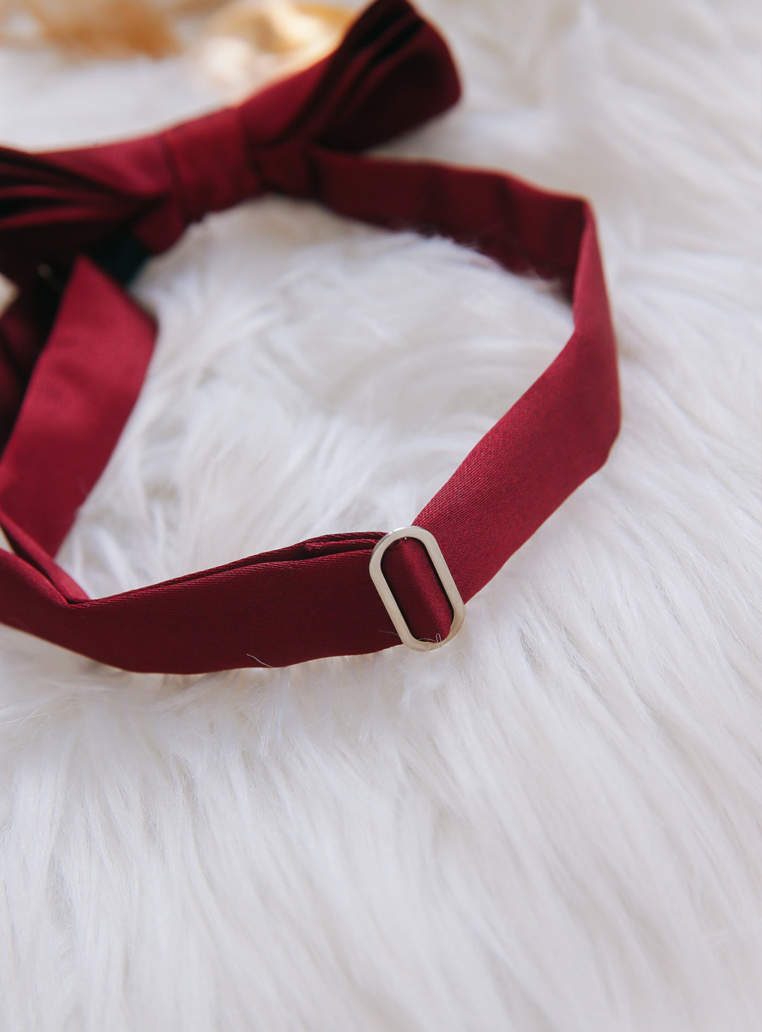 Kammer band and bow tie set (wine red)